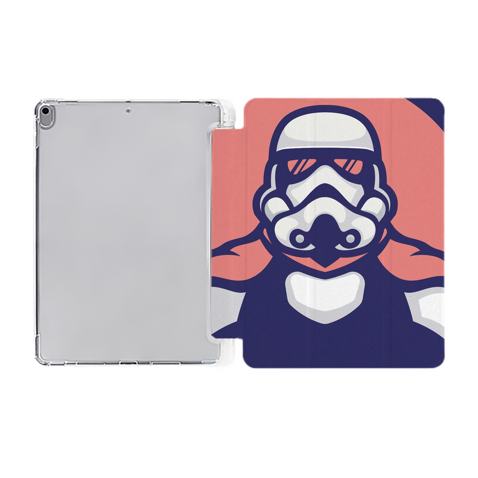 （画像用） スター・ウォーズ Star Wars IPad ケース ペン収納付き 三つ折りスタンド PUレザー×シリコン 対応機種9.5/10.5/10.9インチ
